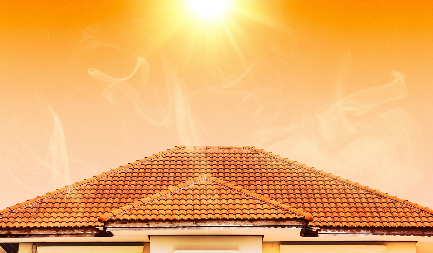 Canicule touchant une maison d'habitation