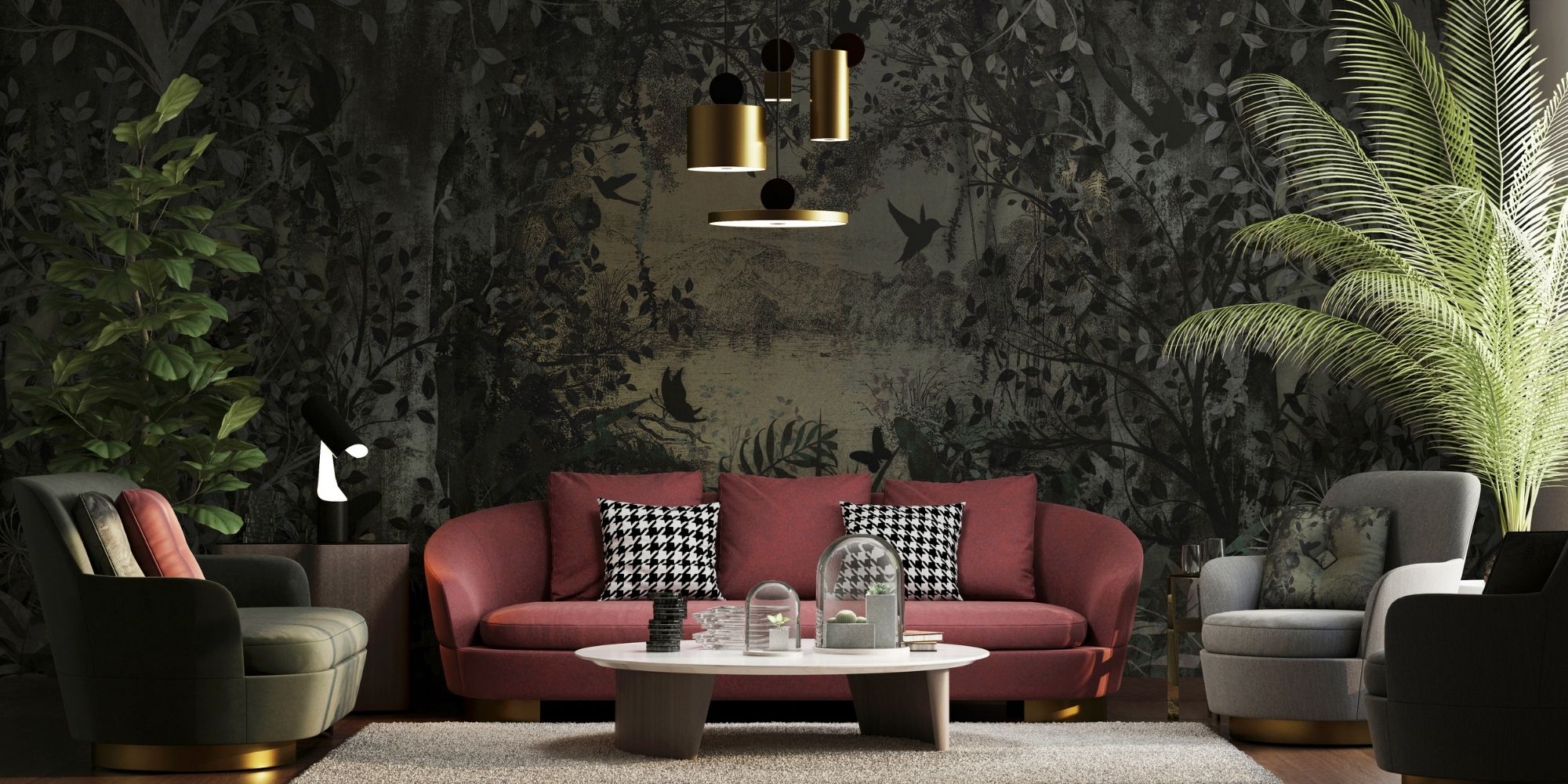 éclairage intérieur dans un salon