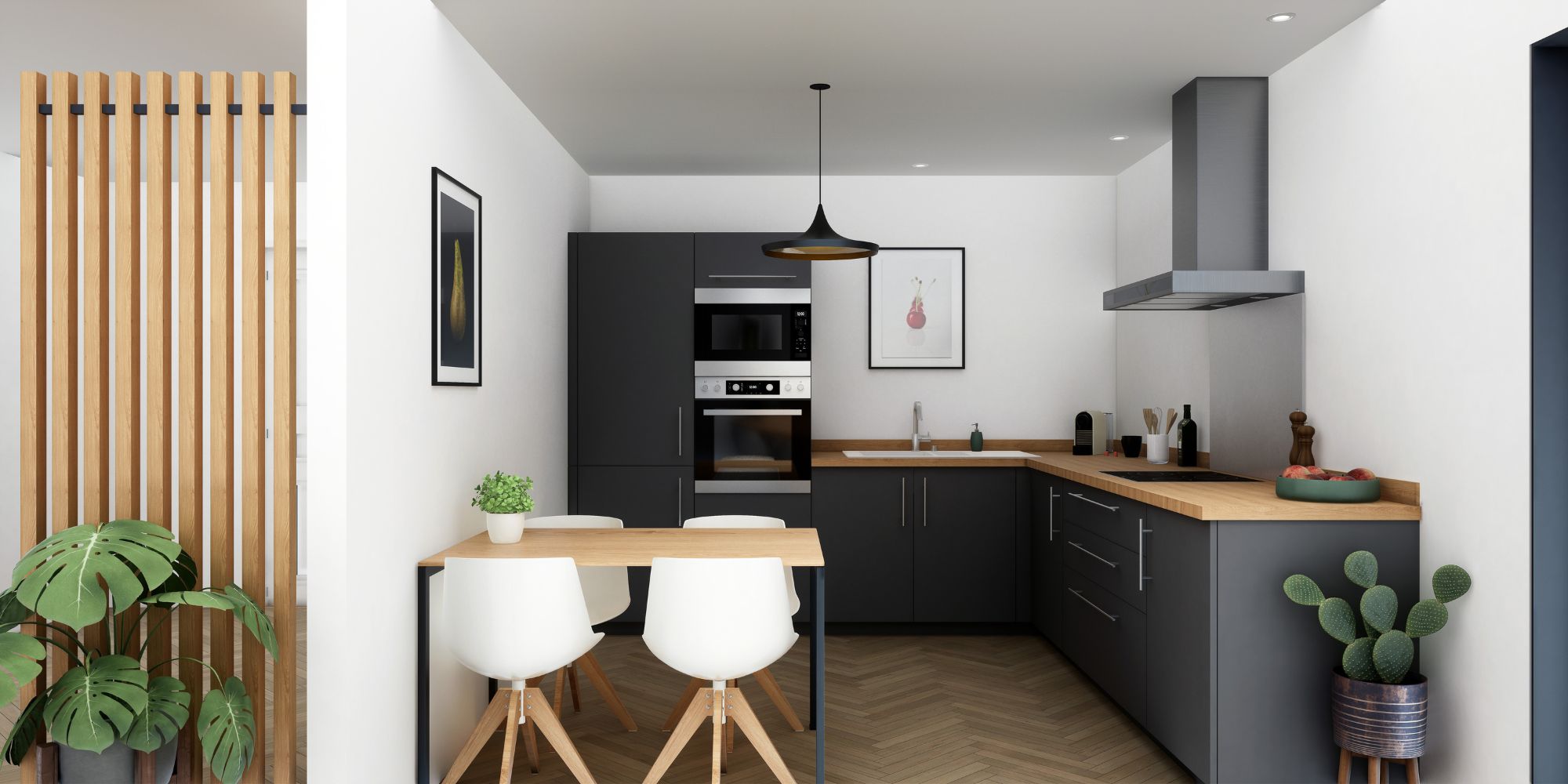 claustra d'intérieur dans une cuisine