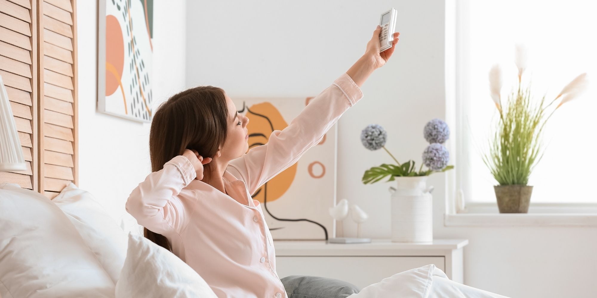 clim dans une chambre à coucher