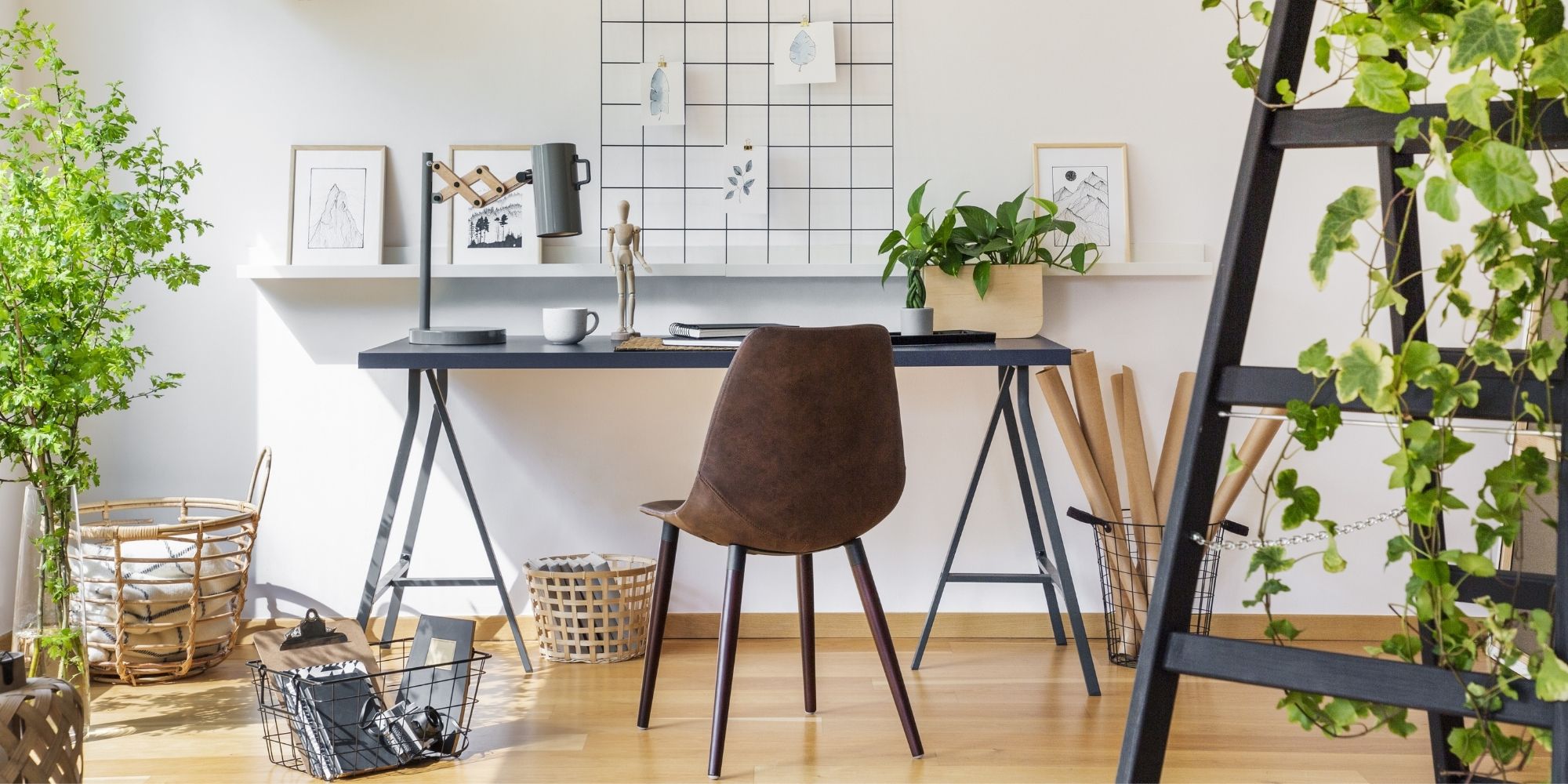 décoration tendance d'un bureau