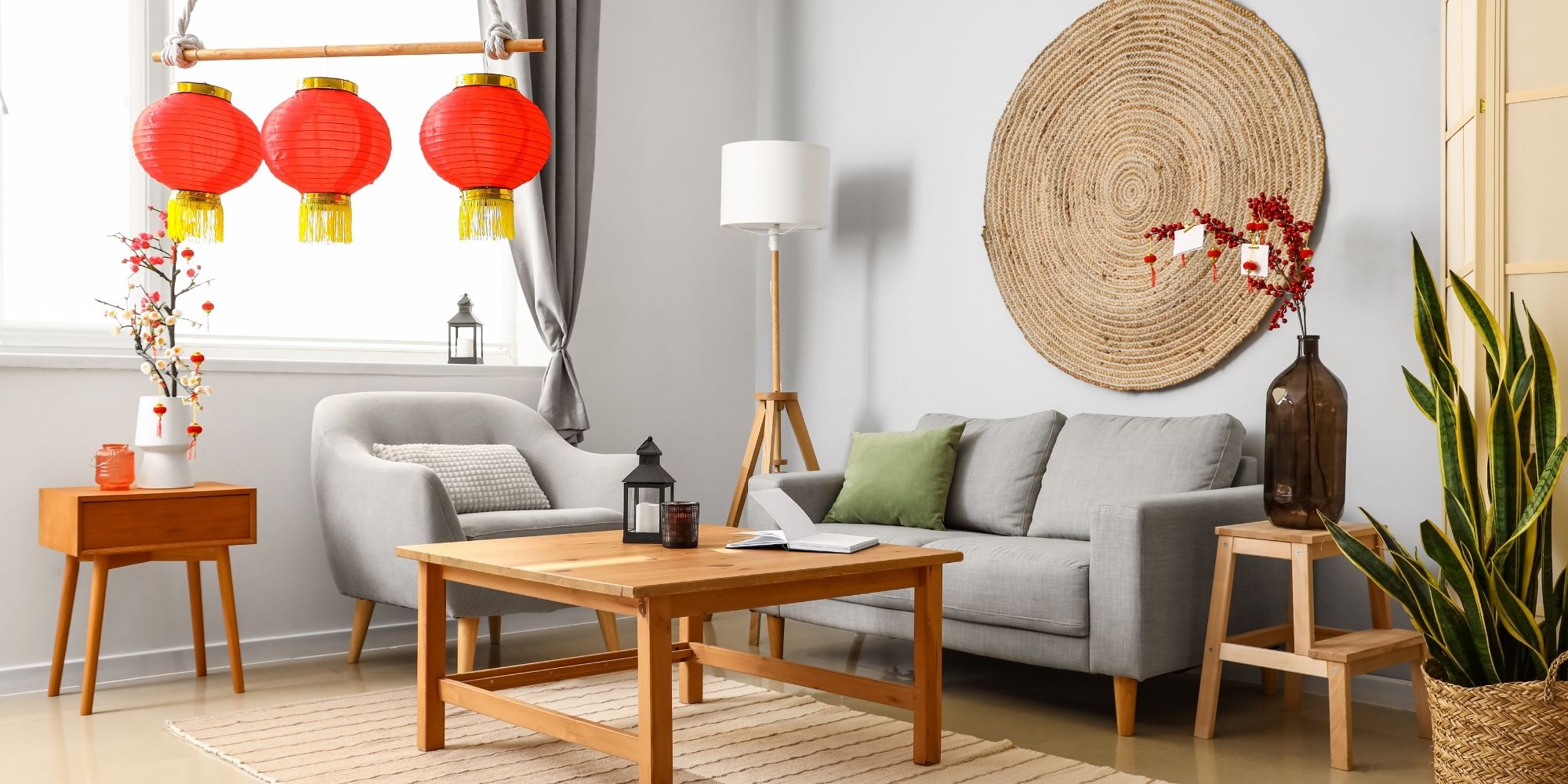 décoration style asiatique dans un salon