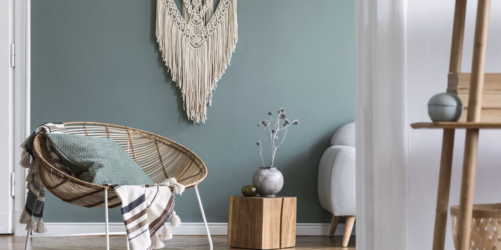 décoration bohème dans un salon