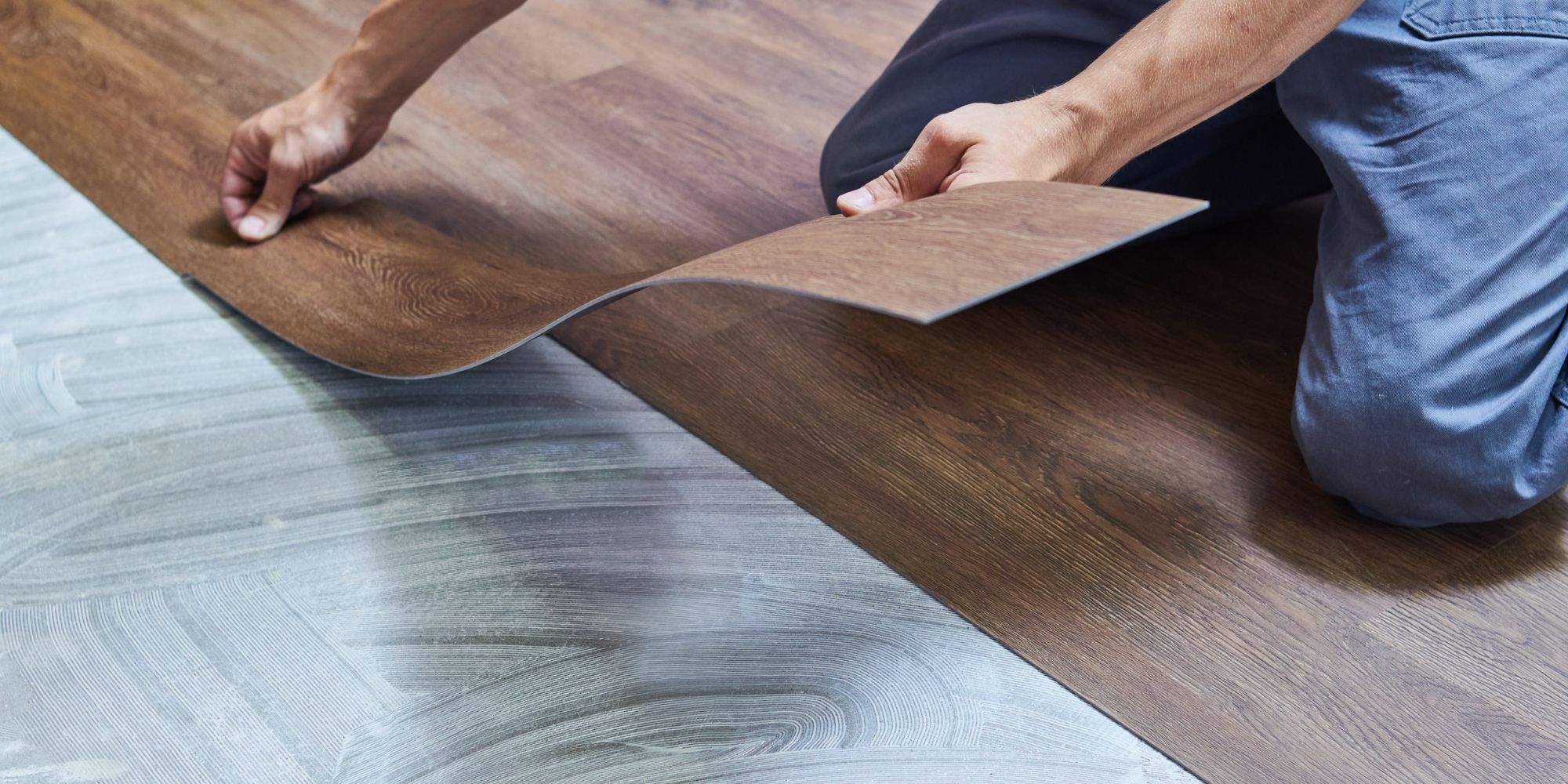 pose de lames de parquet en pvc