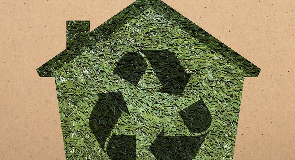 Maison où l'on pratique des gestes écologiques