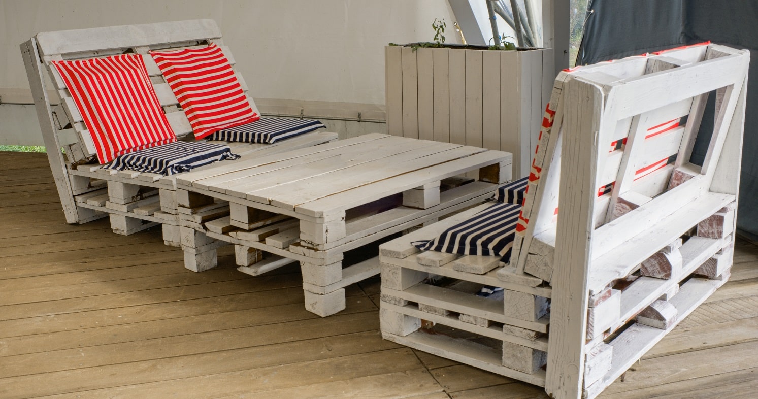 Mobilier de jardin en palettes