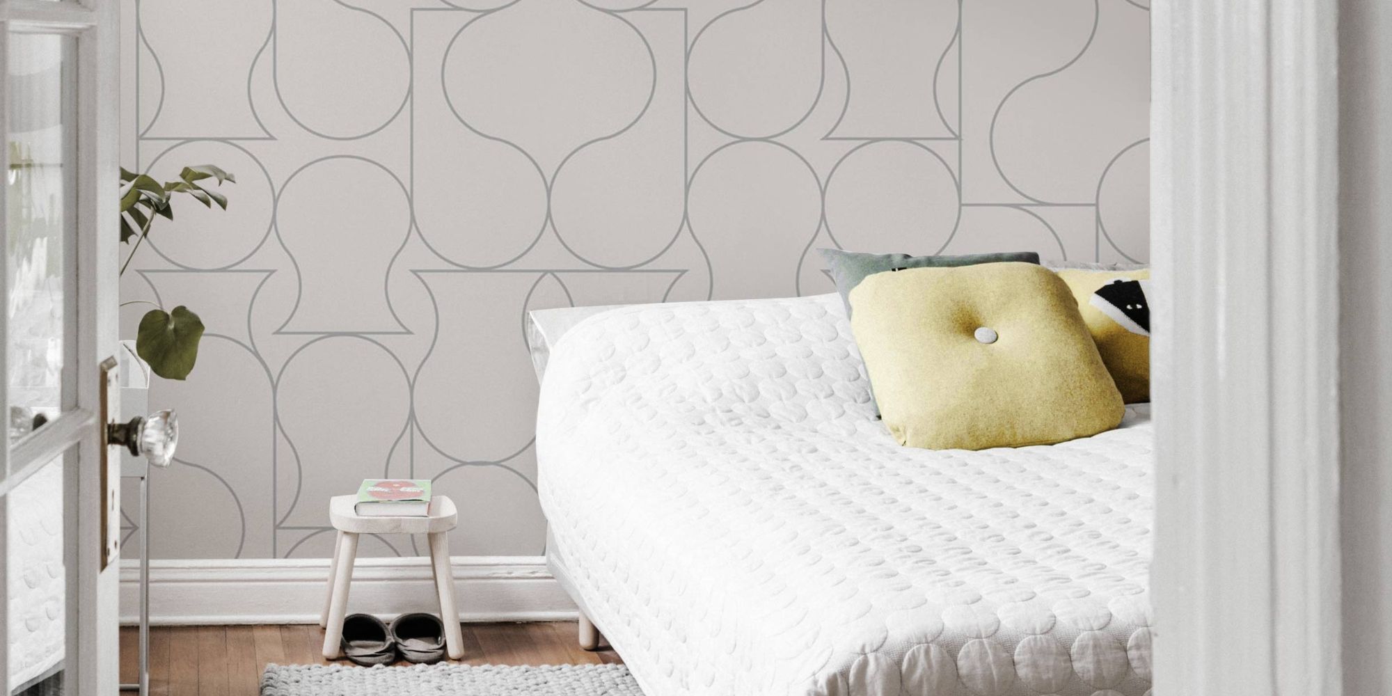 papier peint tendance dans une chambre