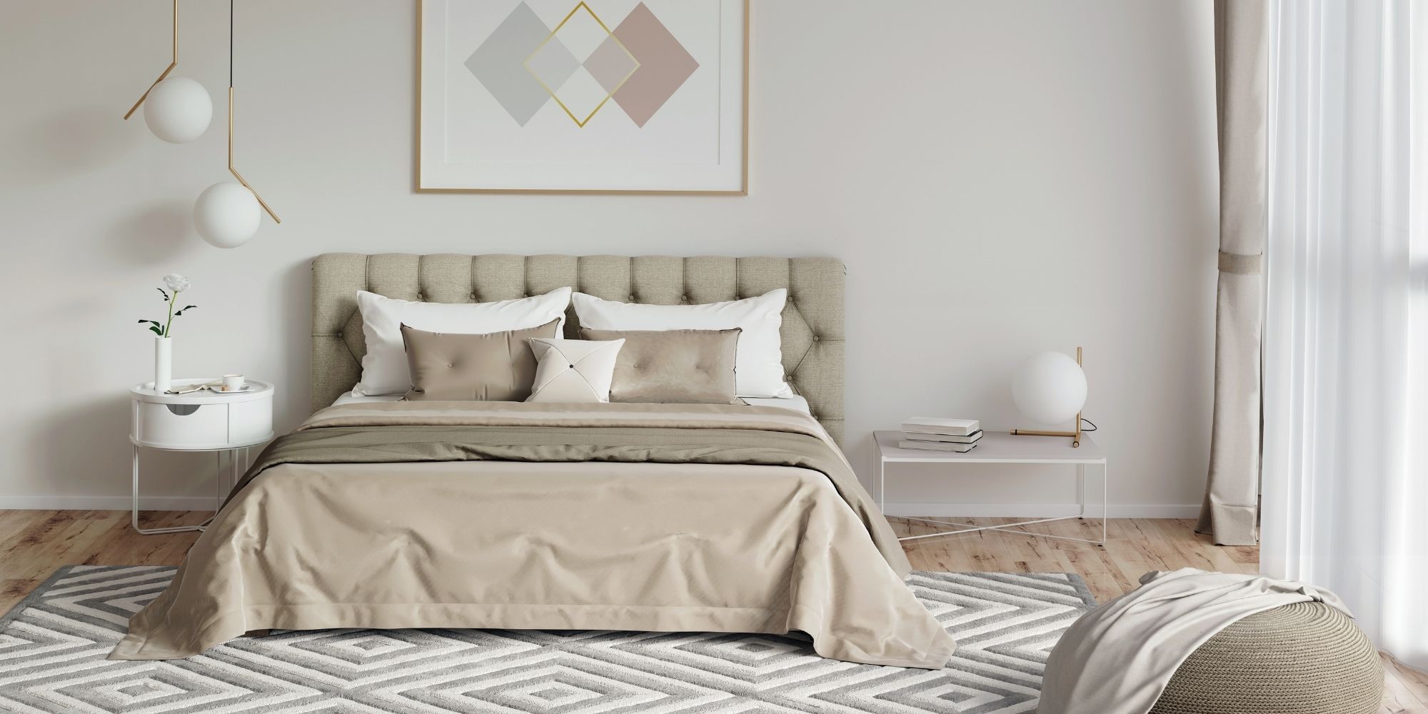 parquet au sol dans une chambre à coucher