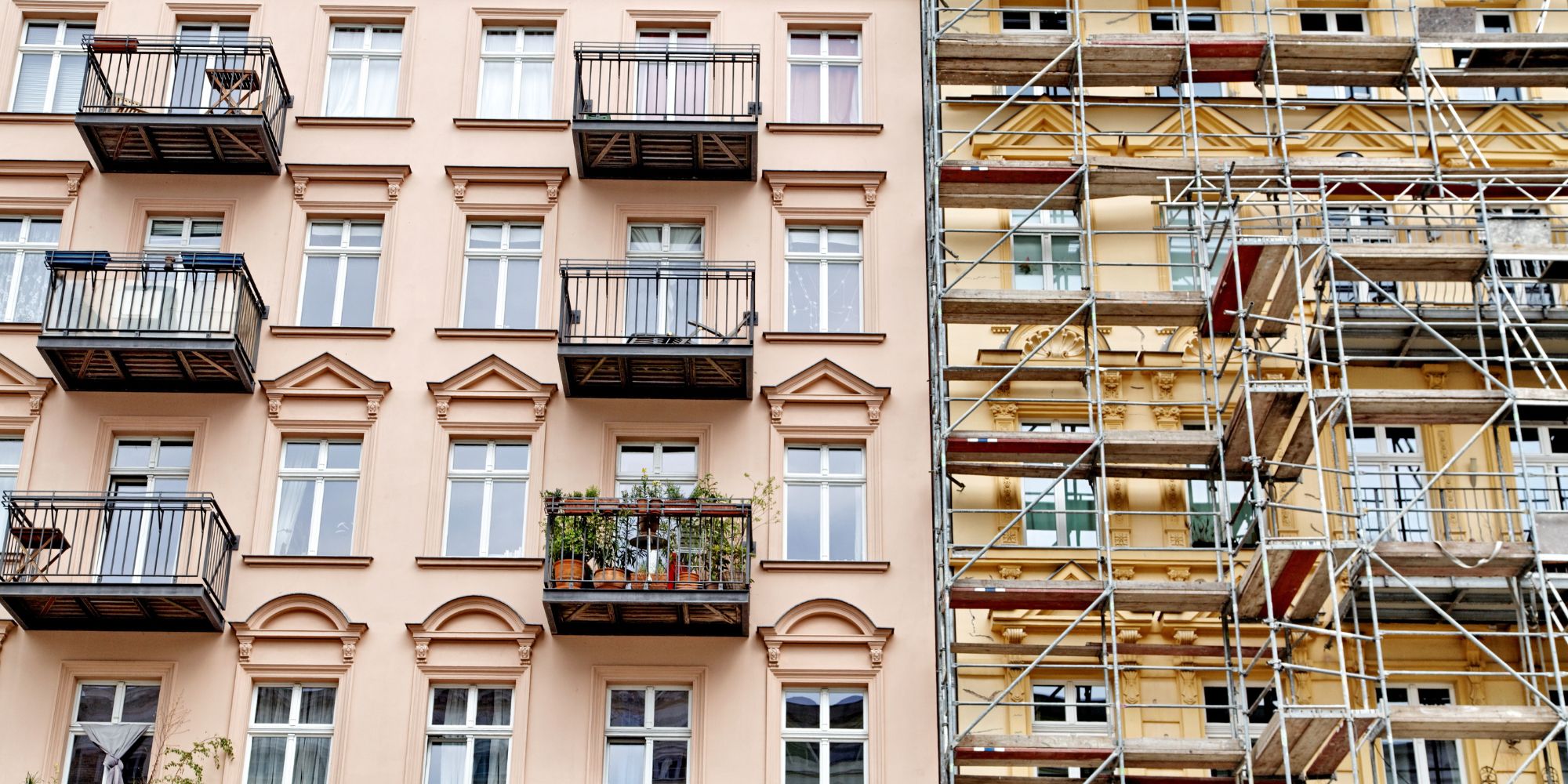 ravalement de façade d'un immeuble