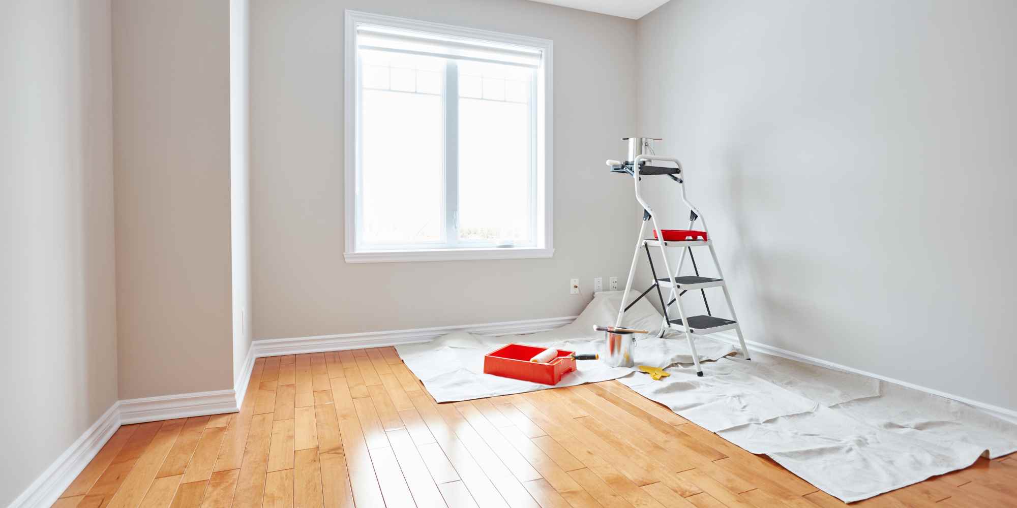 pièce prête pour des travaux de peinture
