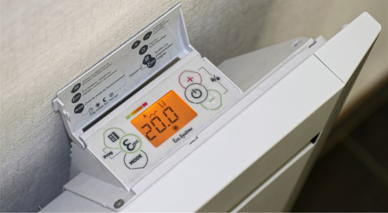 reglage d'un thermostat de radiateur electrique 