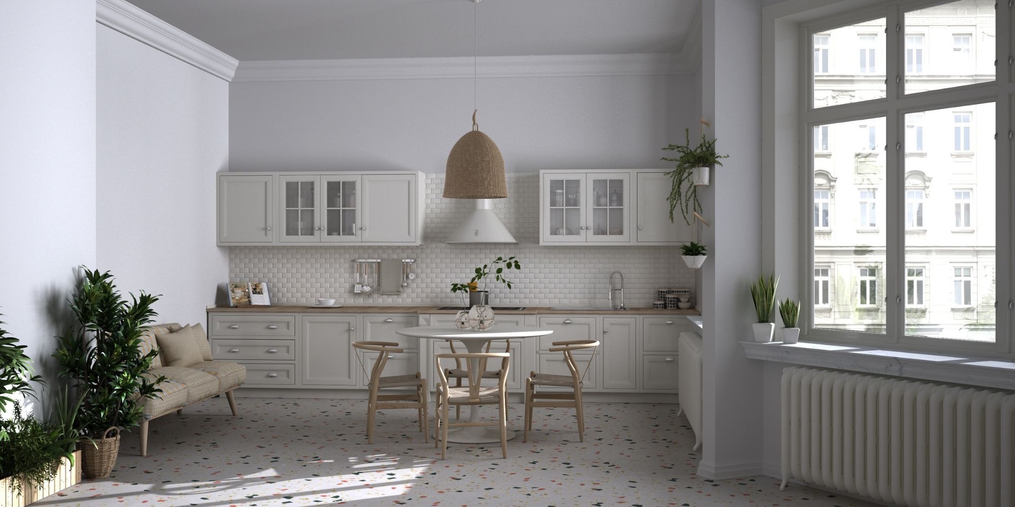 Terrazzo dans une cuisine