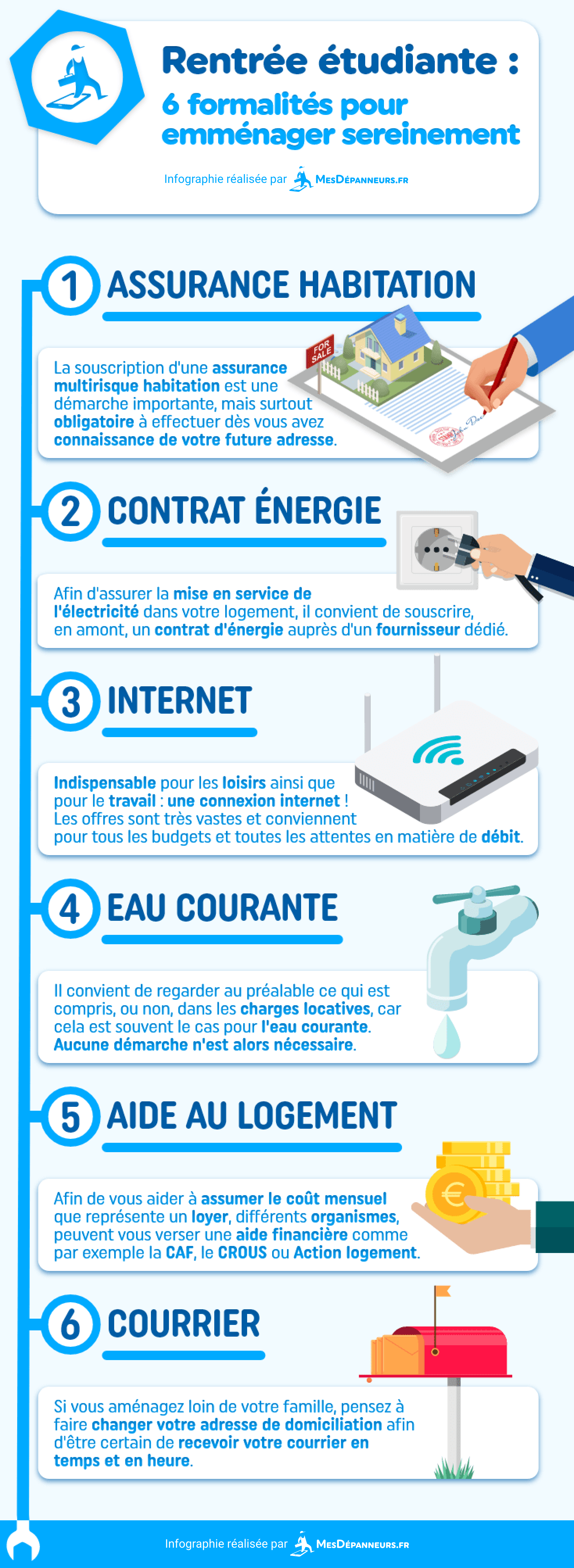 infographie rentree etudiante mesdespanneurs mesdespanneurs.fr