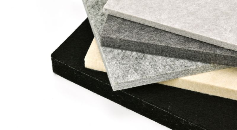 differentes plaques de mousse isolante accoustique plane