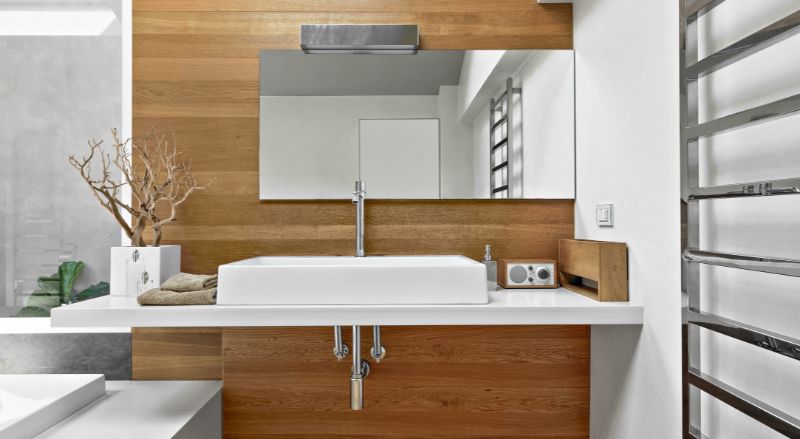 lambris en pvc dans une salle de bain