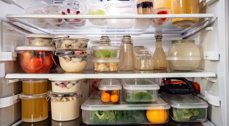 frigo bien rangé
