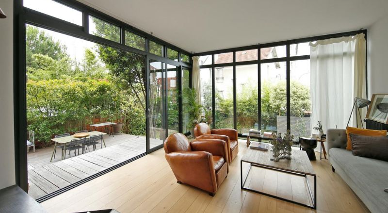 salon dans une véranda